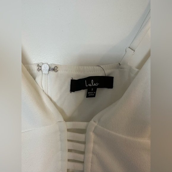 NWT- Lulus White Mini Dress - Picture 7 of 9